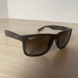 Ray-Ban RB4165 Justin 865/T5 Sunglasses Tortoise Shell 54-16-145 Italy